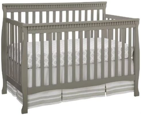 Westwood Design Emery Gray Convertible Slat Crib-0
