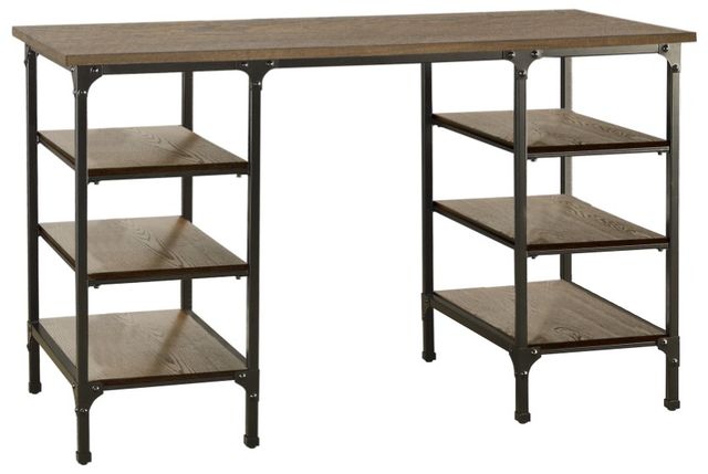 Homelegance® Millwood Rustic Black/Weathered Natural Counter Height Writing Desk-0