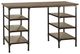 Homelegance® Millwood Rustic Black/Weathered Natural Counter Height Writing Desk-0