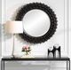 Uttermost® Circle of Piers Ebony Stain Round Mirror-1