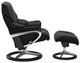 Stressless® by Ekornes® Customizable Reno Large Manual Recliner and Ottoman with Signature Base-1
