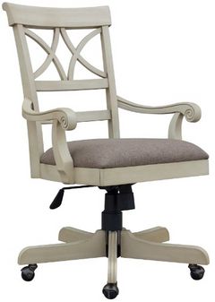 Cottage Creek Furniture Brockton Light Wheat Swivel Office Chair 