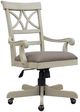 Cottage Creek Furniture Brockton Light Wheat Swivel Office Chair -0