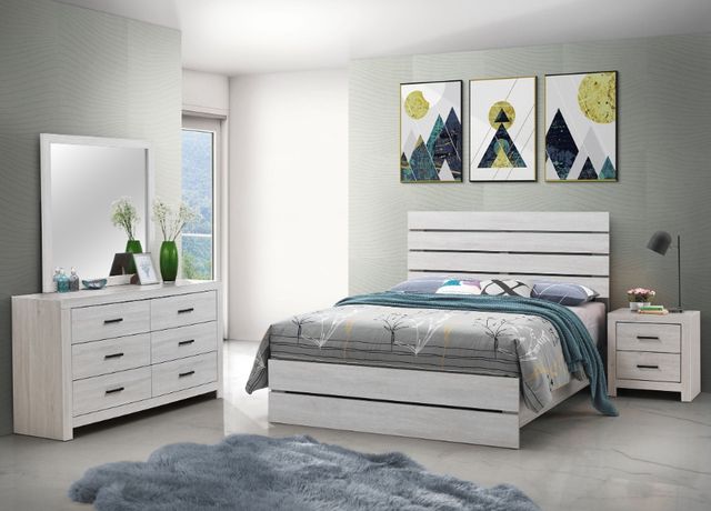 Coaster® Brantford 4-Piece Coastal White King Bedroom Set-1