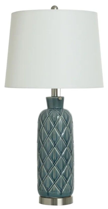 StyleCraft Blue Gray Table Lamp-0