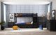 Elements International Hampton Kids Charcoal Youth Twin/Twin Bunk Bed with Staircase and Trundle-1
