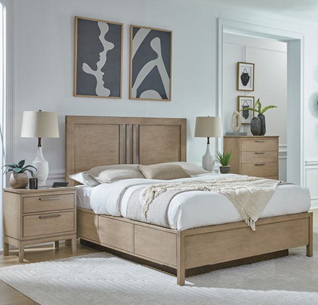 Whittier Wood® Furniture Bailey Almond Nightstand-1