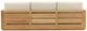 Dovetail Furniture Darlene Natural/Sand Fabric/Teak Outdoor Sofa -4