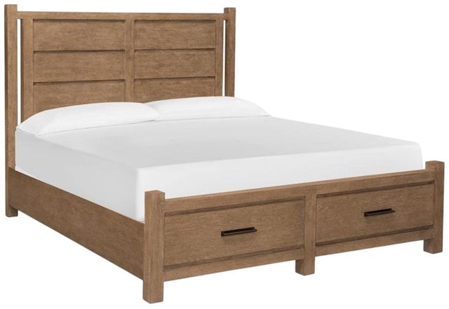Magnussen Home® Plum Creek Sierra Brown Queen Panel Storage Bed-0