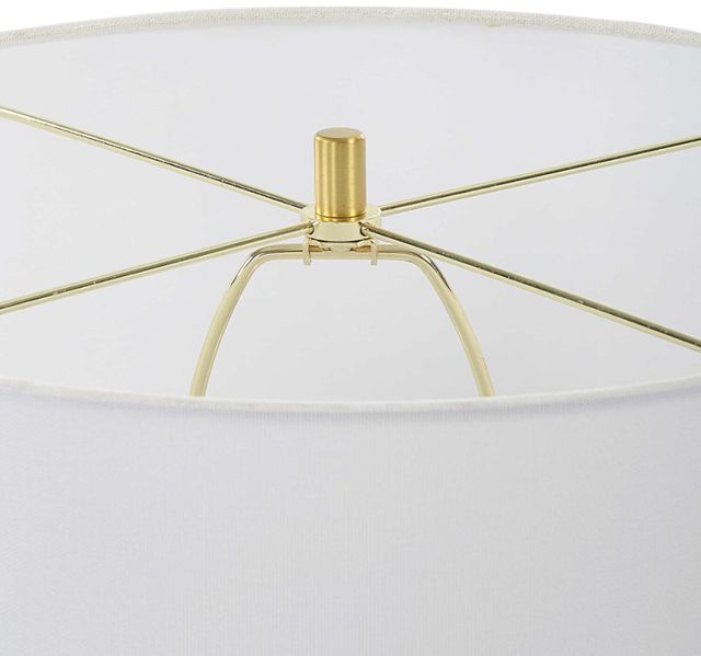 Uttermost® Emerie White Textured White Table Lamp-4