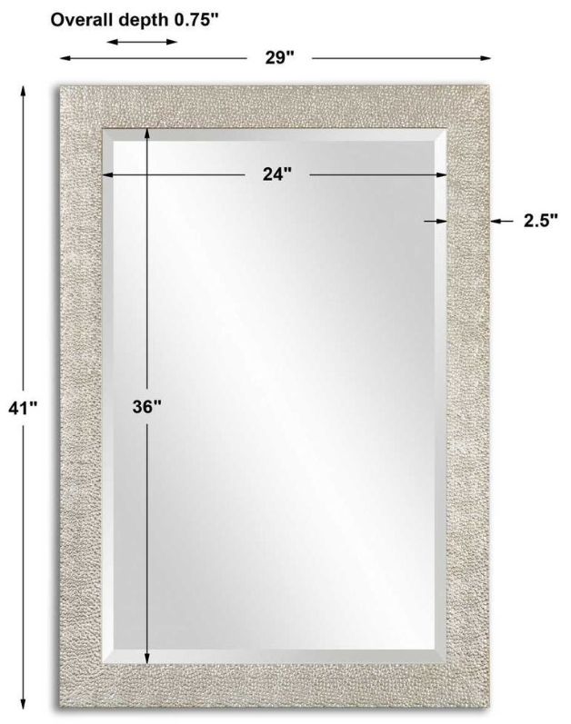 Uttermost® Porcius Antiqued Silver Mirror-2