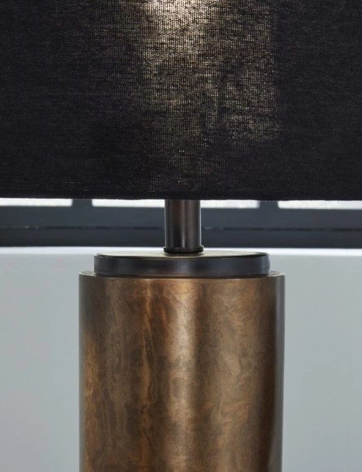 Signature Design by Ashley® Hildry Antique Brass Table Lamp-1