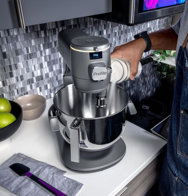 GE Profile™ Mineral Silver Stand Mixer -8