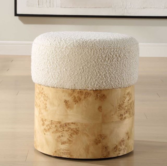 Uttermost® Swirls Ivory Ottoman-1