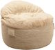 CordaRoy's® Nest Beige Bunny Fur Full Adult Bean Bag Chair-0