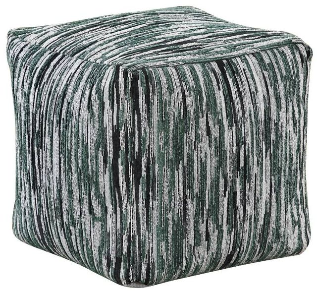 Homelegance® Easley Black/Gray/White Square Pouf-0