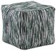 Homelegance® Easley Black/Gray/White Square Pouf-0