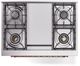 Ilve® Nostalgie II Series 36" White Pro Style Dual Fuel Range-2