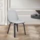 Armen Living Brinley Gray/Black Dining Chair-3