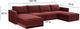 TOV Furniture Willow 6-Piece Red U-Shape Sectional-2