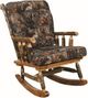 Best Craft Furniture Customizable Rocker with Hickory Frame-0