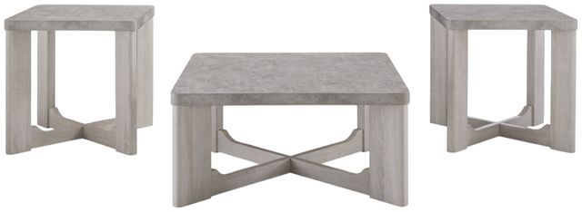 Signature Design by Ashley® Garnilly 3-Piece Whitewash Occasional Table Set-1