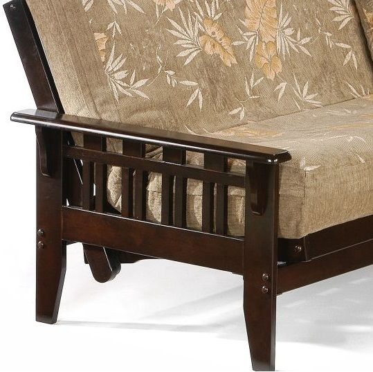 Night & Day Furniture™ Kingston Dark Chocolate Full Moon Glider Futon-1