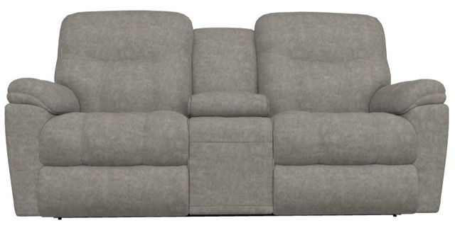 La-Z-Boy® Morrison Charcoal Power Reclining Loveseat with Console and Headrest-1
