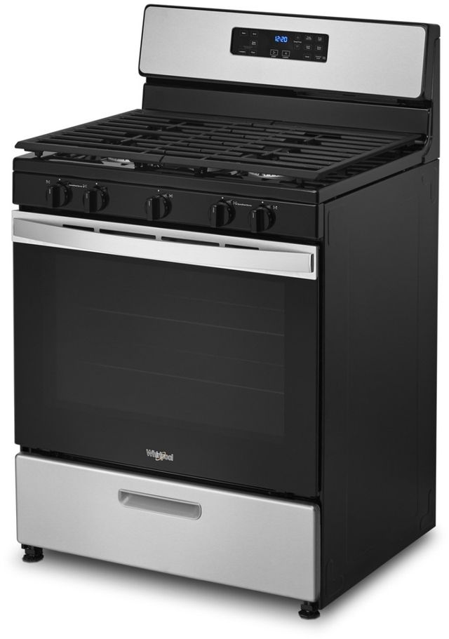 Whirlpool® 30" Stainless Steel Freestanding Gas Range-6