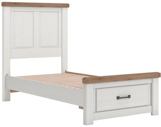 Signature Design by Ashley® Savonport Brown/White Twin Panel Storage Bed-2