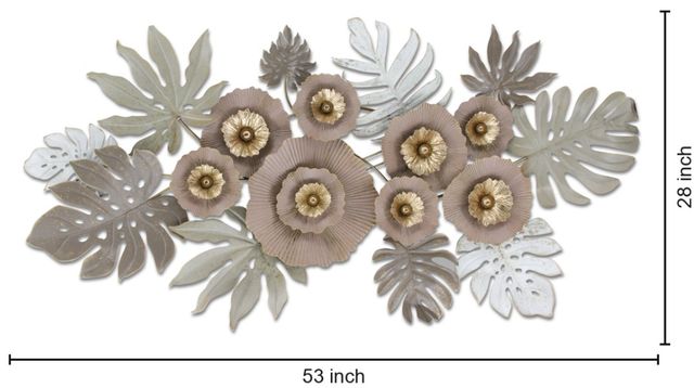 Classy Living Floral Leaf Wall Decor-2
