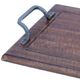 A & B Home Brown Wooden Rectangular Tray-1