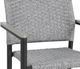 CabanaCoast® Customizable Stellan Aluminum/Natural Fiber Outdoor Dining Arm Chair-4
