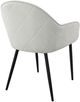 Coaster® Emma 2-Piece Black/Fog Grey Upholstered Dining Arm Chair Set-3