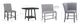 Powell® Seneca 6-Piece Gray Counter Set-2