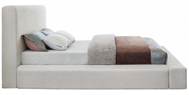 Meridian Furniture Devin Cream Queen Upholstered Panel Bed-3