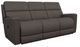 La-Z-Boy® Apollo Slate Leather Manual Reclining Sofa-0