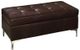 Mazin Furniture Barrington Brown Bi-Cast Vinyl Ottoman-0