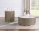 Coaster® Jason 2-Piece White Marble Coffee Table Set with Greige Base-1