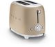 Smeg 50's Style 2 Slice Matte Champagne Toaster-5