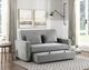 Homelegance® Alta Gray Convertible Studio Sofa with Pull-out Bed-1