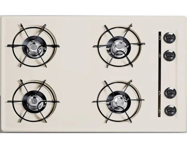 Summit® 30" Bisque Gas Cooktop-0
