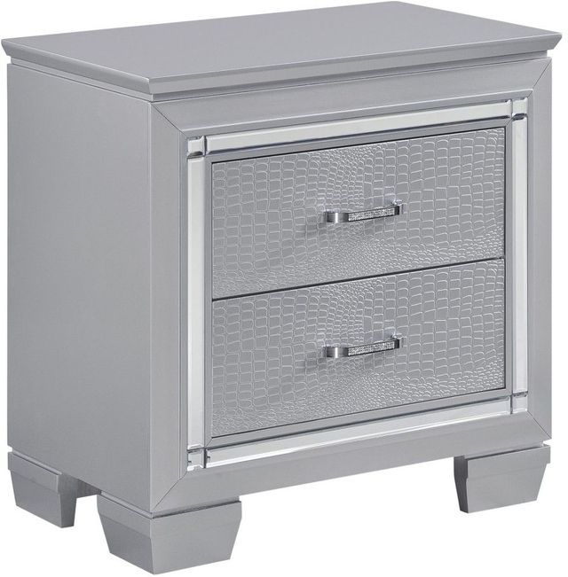 Homelegance® Allura Silver Nightstand-0