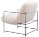 Zuo® Modern Pelut Black/White Accent Chair-4