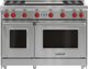 Wolf® 48" 4-Burners Stainless Steel Pro Style Liquid Propane Gas Range-0