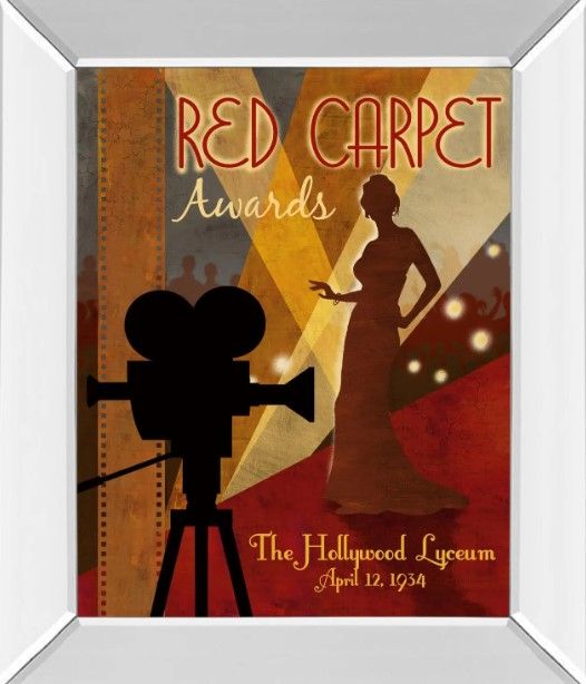 Classy Art Red Carpet Awards by Conrad Knutsen Framed Wall Art-0