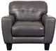 Porter International Designs Penner Charcoal Leather Chair-1