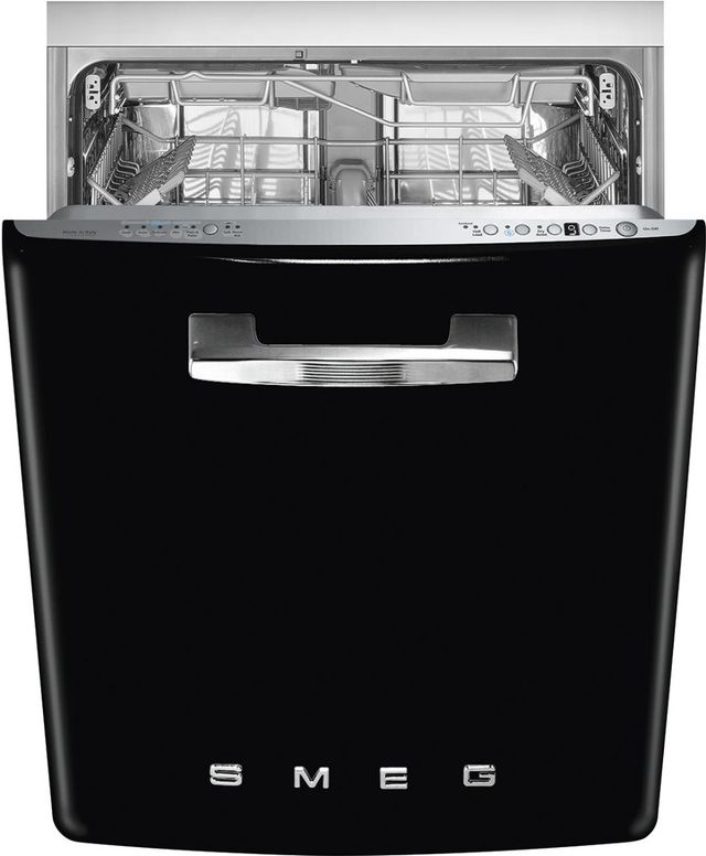 Smeg Retro-Style 24" Black Built In Dishwasher-0