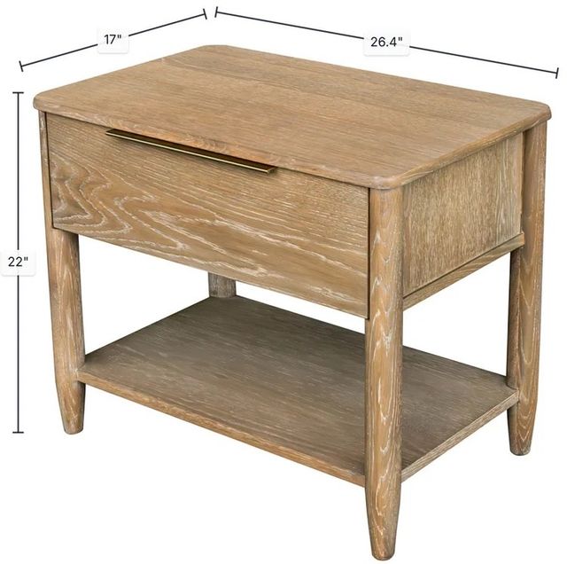 LH Home Kamelia Sand Nightstand-2