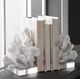 Uttermost® Charbel 2-Piece White Bookend Set-1
